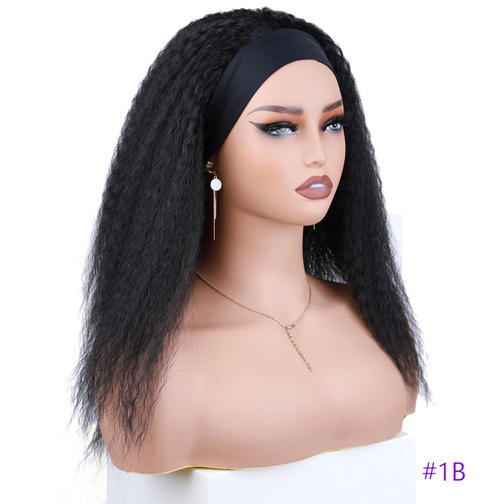 Short Kinky Straight Synthetic Wig High Puff Synthetic Hair Wig Afro Style Wig for Women Short Puffy Yaki Straight Synthetic Wig