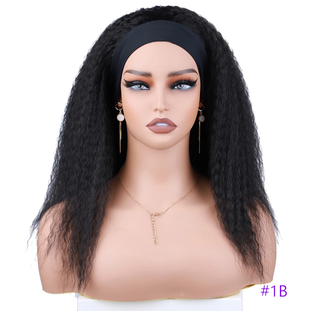 Short Kinky Straight Synthetic Wig High Puff Synthetic Hair Wig Afro Style Wig for Women Short Puffy Yaki Straight Synthetic Wig