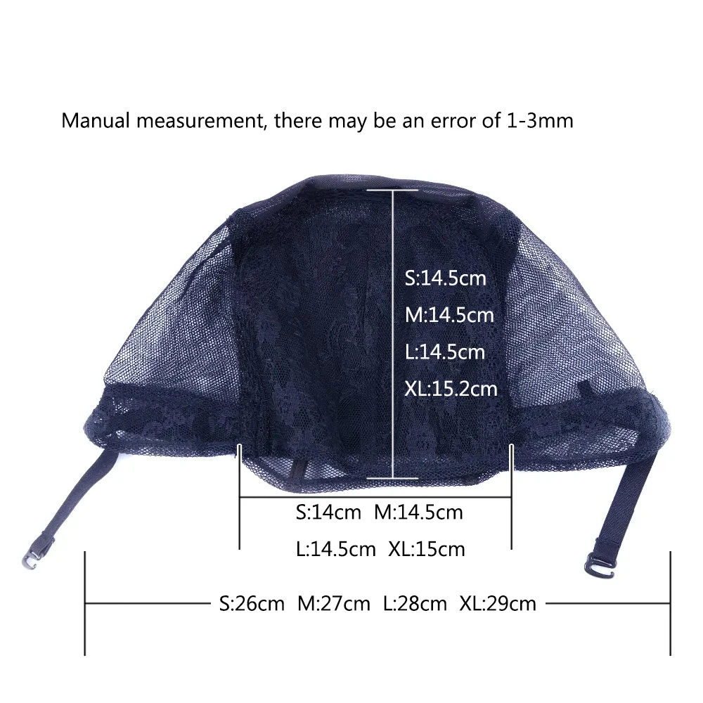 1 Pc Wig Cap for Making Wigs Adjustable Strap on Back Glueless Weaving Wig Caps Hair Net Hairnets