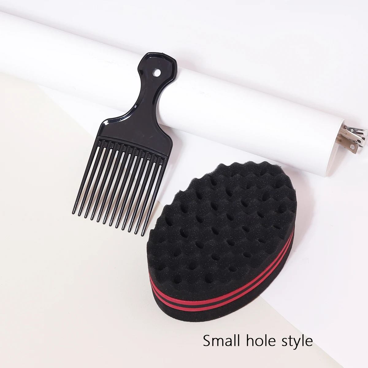 2pcs/Set of Wide Toothed Brush Combs Insertion Type Comb and African Style Sponge Brush Special for Real Hair Wigs