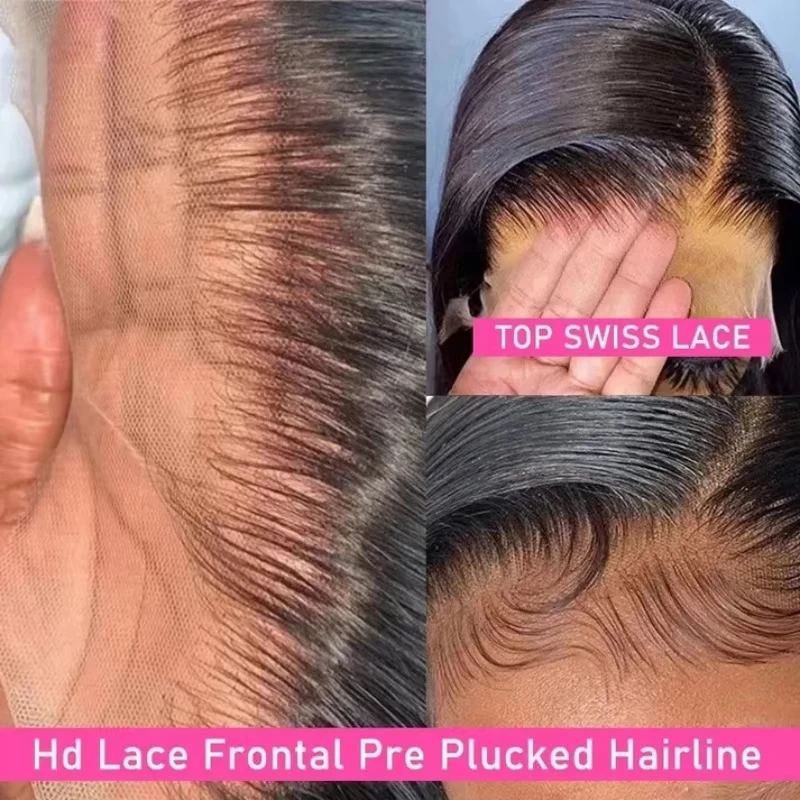 30 34 Inch 13x4 13x6 HD Transparent Bone Straight Lace Front Wigs 4x4 5x5 Glueless Wigs Human Hair For Black Women Brazilian