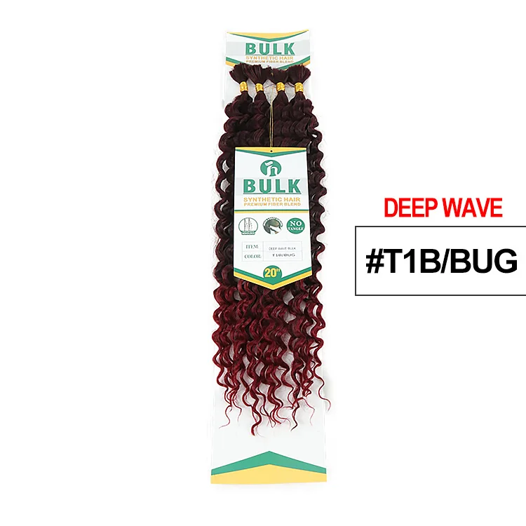 Julianna Bulk Synthetic Hair For Braiding Color 30 Blonde Deep Wave Bundles Boho Braids Synthetic Hair Extensions