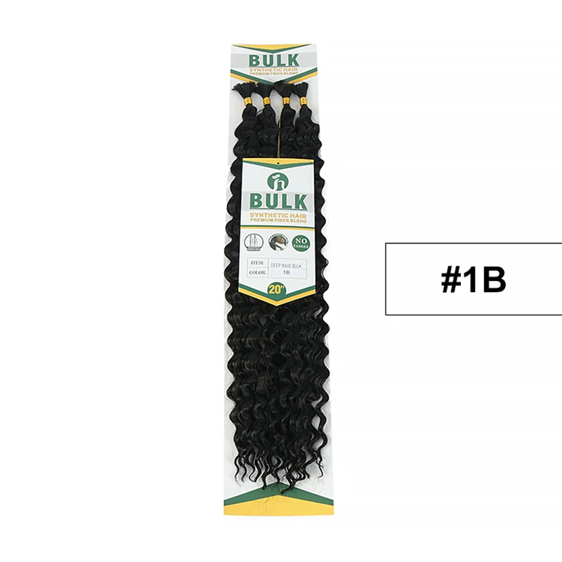Julianna Bulk Synthetic Hair For Braiding Color 30 Blonde Deep Wave Bundles Boho Braids Synthetic Hair Extensions