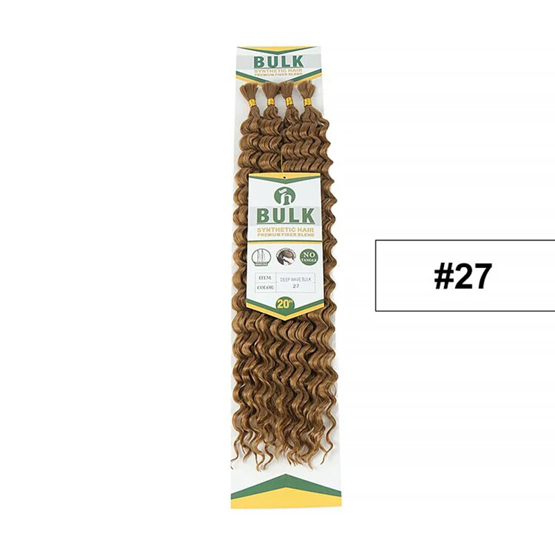 Julianna Bulk Synthetic Hair For Braiding Color 30 Blonde Deep Wave Bundles Boho Braids Synthetic Hair Extensions