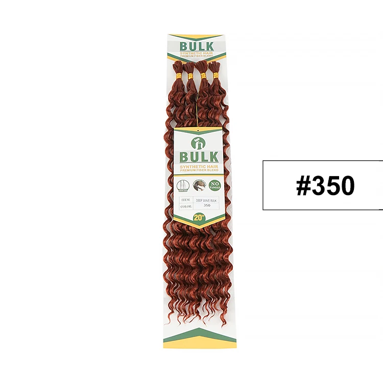 Julianna Bulk Synthetic Hair For Braiding Color 30 Blonde Deep Wave Bundles Boho Braids Synthetic Hair Extensions