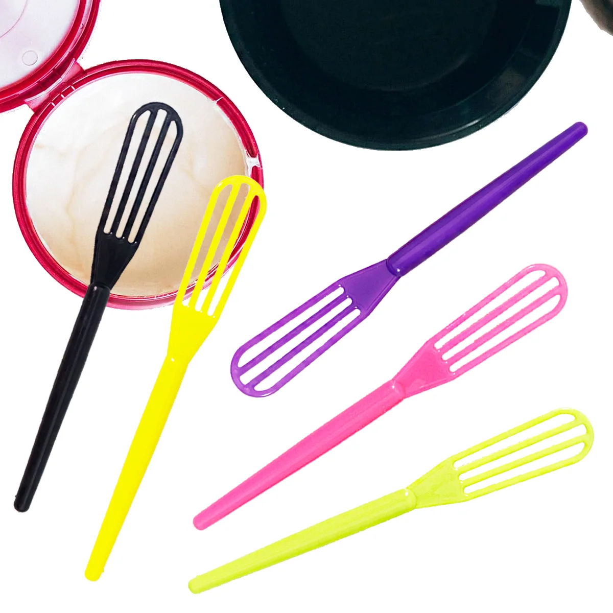 10pcs Plastic Hair Dye Mixing Stick - Hair Dye Mixing Stick, Durable ABS Plastic Root Mixing Tool, Special for Real Hair Wigs