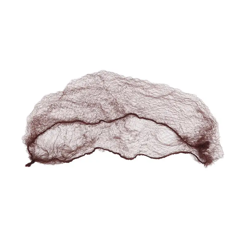 10Pcs/Lot Durable Nylon Hair Net For Bun Hair Hair style Tool Black Coffe Beige Brown White Gold Hair Net For Wigs Mesh