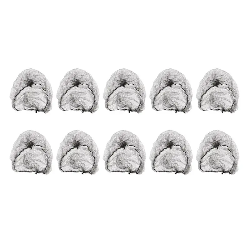 10Pcs/Lot Durable Nylon Hair Net For Bun Hair Hair style Tool Black Coffe Beige Brown White Gold Hair Net For Wigs Mesh