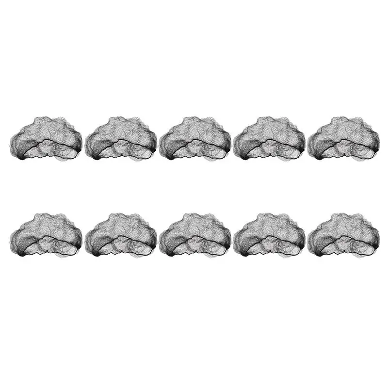 10Pcs/Lot Durable Nylon Hair Net For Bun Hair Hair style Tool Black Coffe Beige Brown White Gold Hair Net For Wigs Mesh