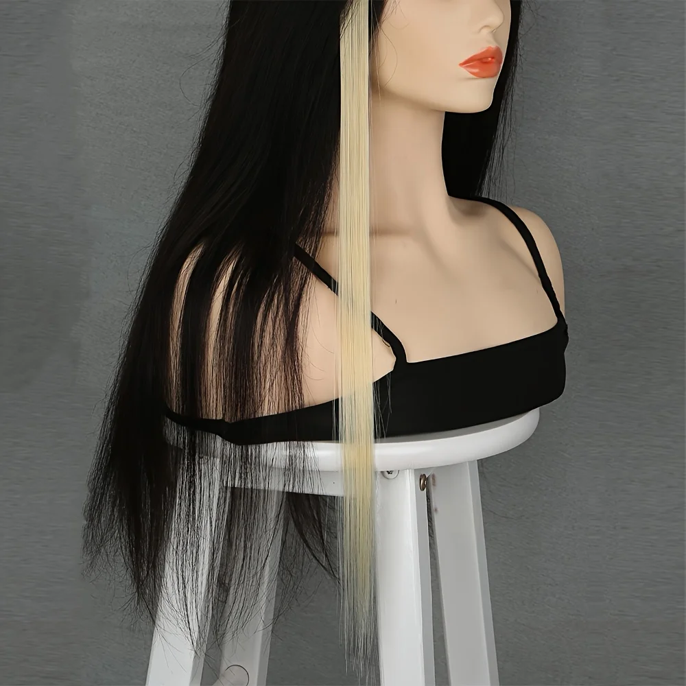 5pcs/Set Long Straight Synthetic Clip-In Hair Extensions for Women Halloween Christmas Party Cosplay
