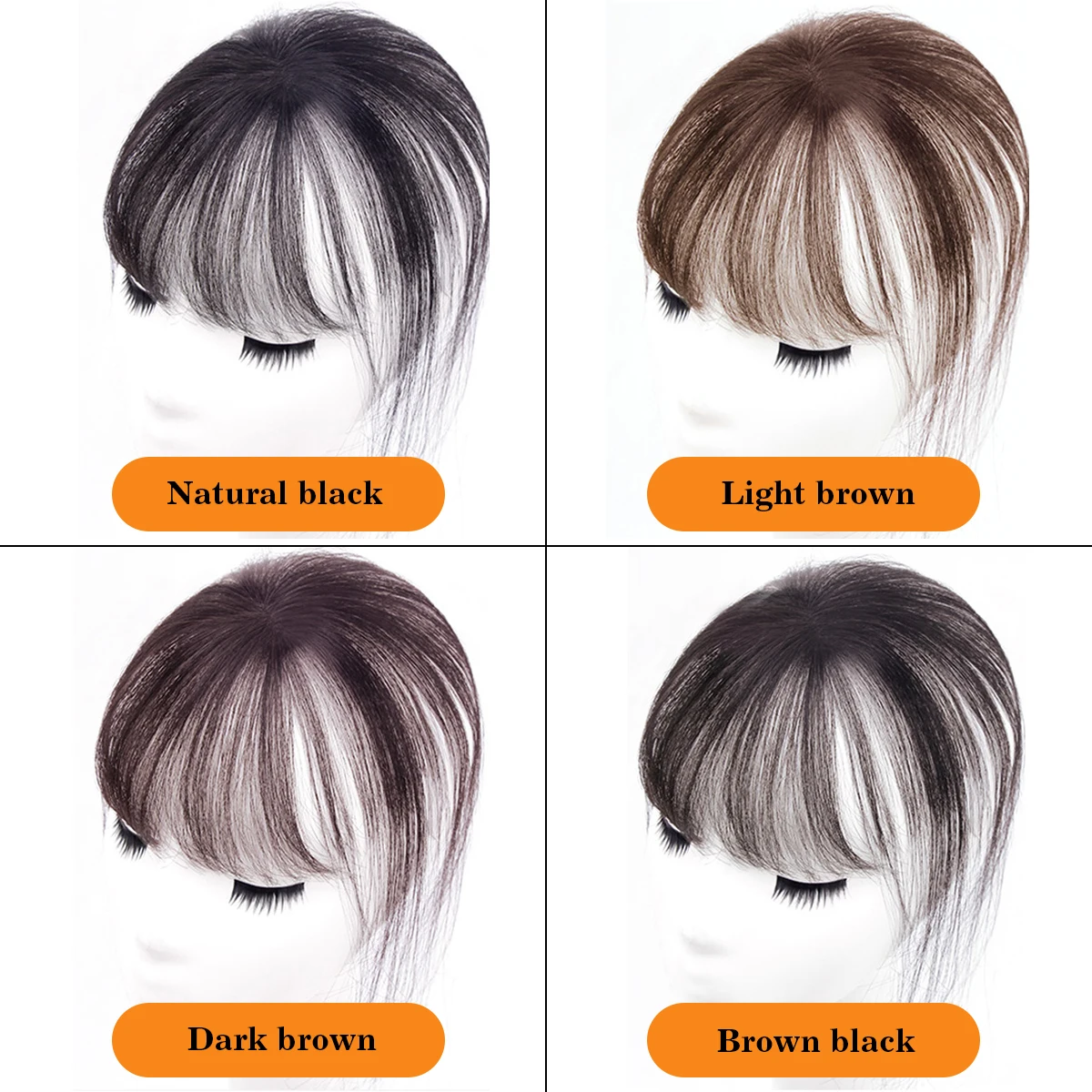 DUTRIEUX Synthetic 3D French bangs wig reissued air bangs topper wig natural curved simulation bangs for women