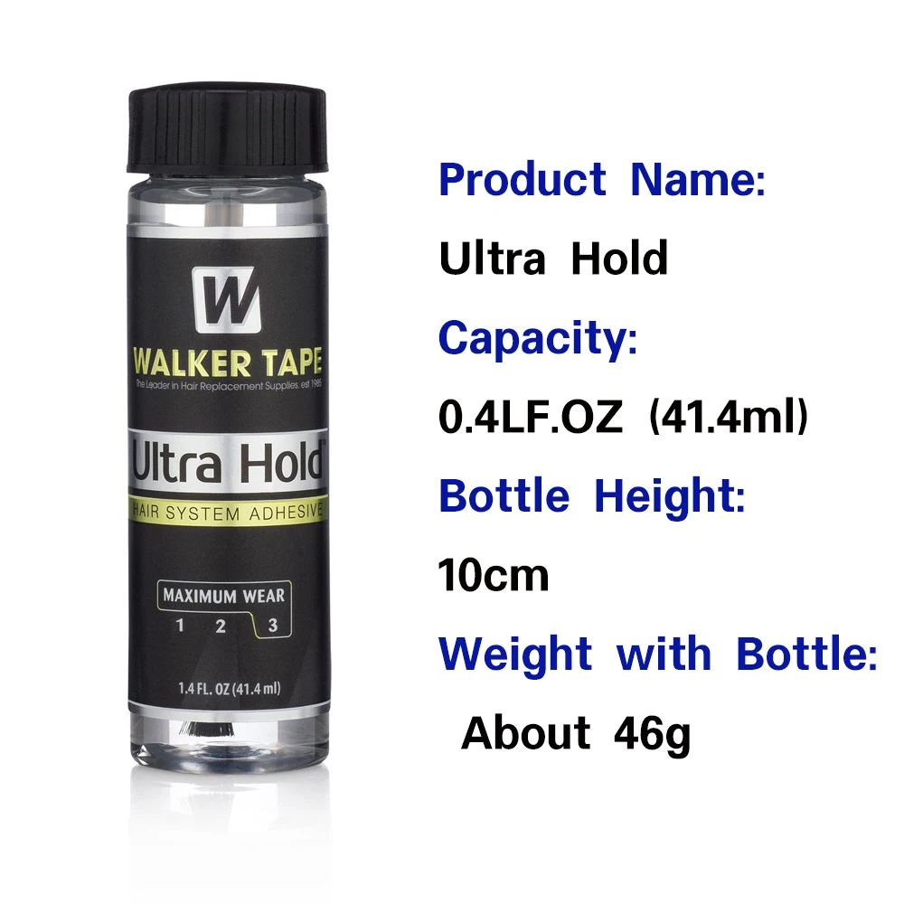 Ultra hold Walker tape hair glue for lace wig 41ml bond hold lace wig glue waterproof men's toupee glue hair glue for lace wig