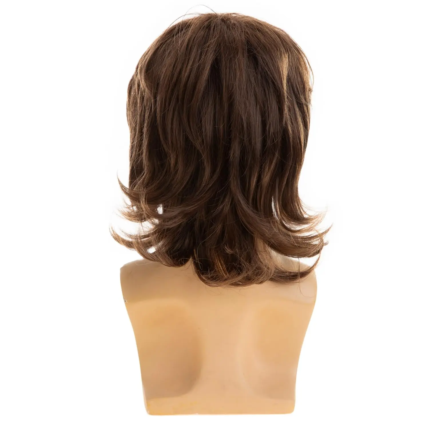 Men's Brown Synthetic Wig, Realistic Men's Wig, Young and Handsome Role-Playing Costumes, Wigs for Cosplay, Parties