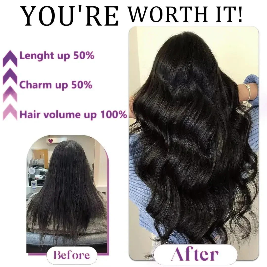 Clip Ins Straight Seamless Brazilian Human Hair Extensions 10A Brazilian Virgin Human Hair 8 Pcs Clip In Extensions 120G/Pack
