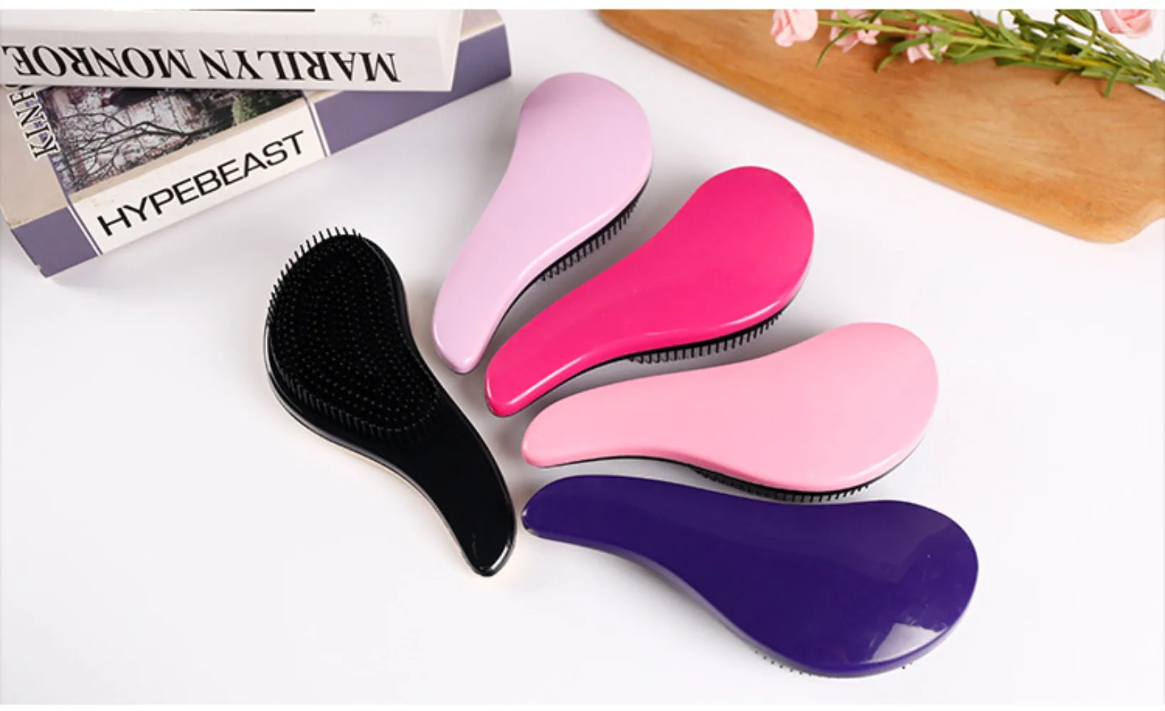 Magic Hairbrush Anti-Tangling Curly Hair Comb Scalp Massage Anti-static Grooming Smooth Soft Brush Wig Salon Hair Styling Tools