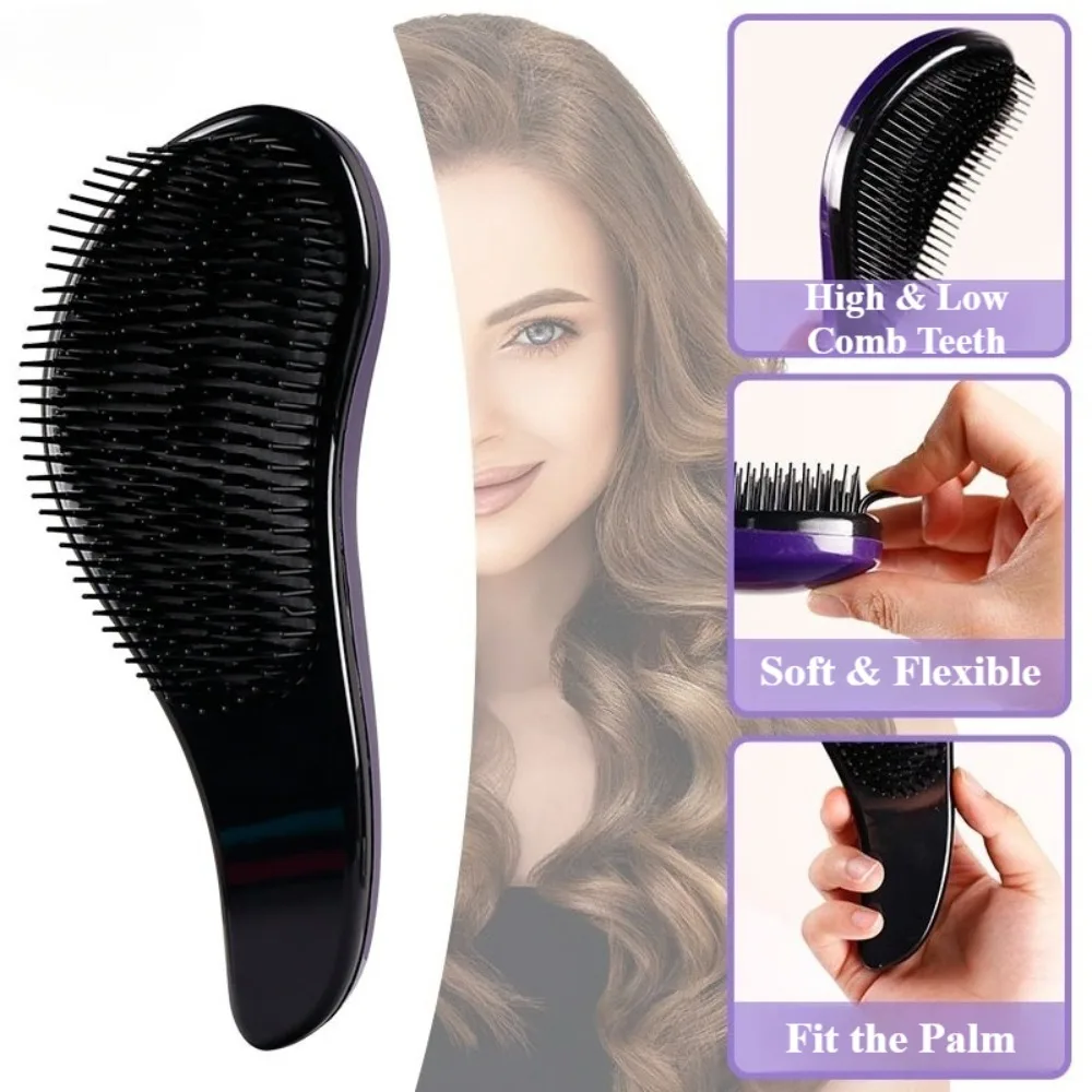 Magic Hairbrush Anti-Tangling Curly Hair Comb Scalp Massage Anti-static Grooming Smooth Soft Brush Wig Salon Hair Styling Tools