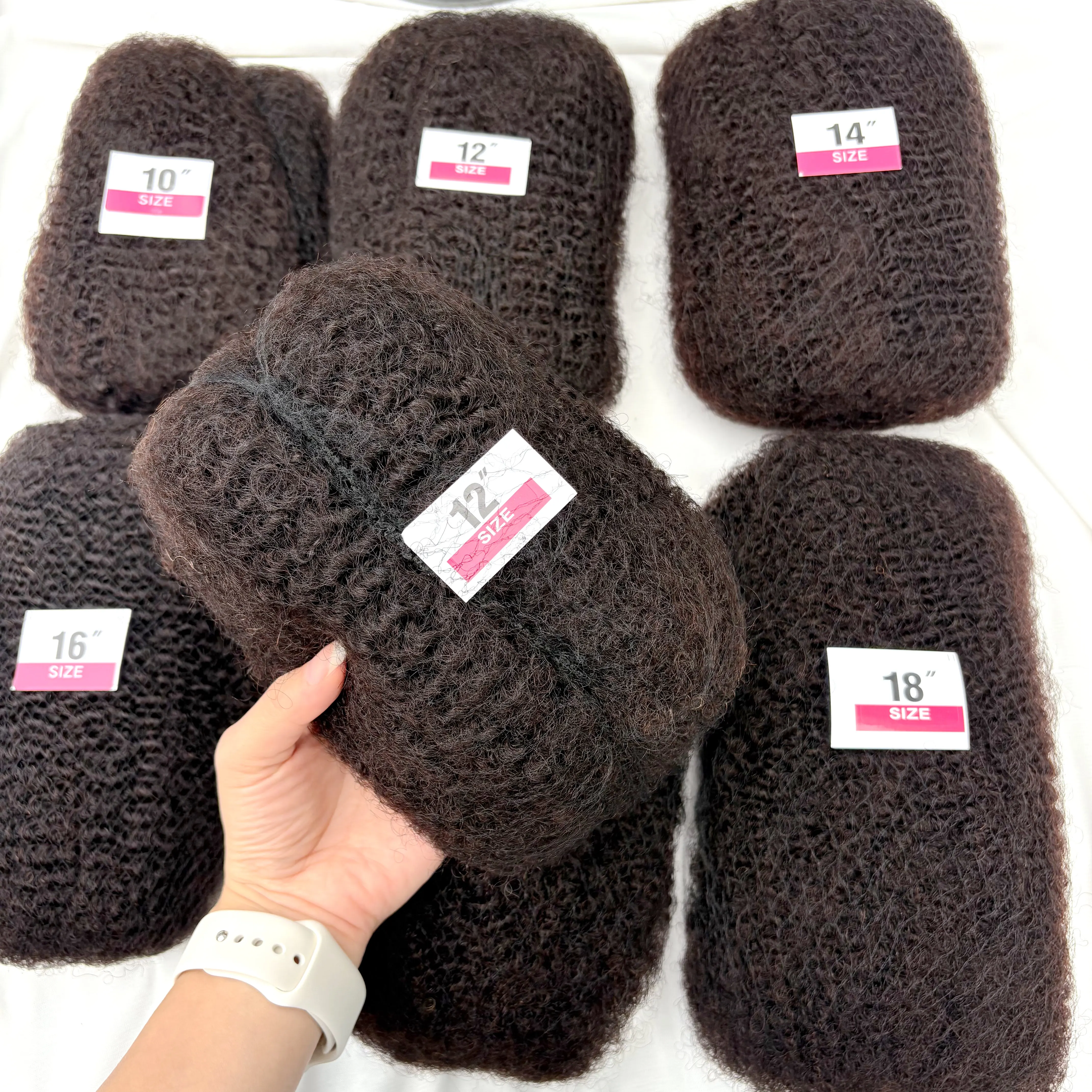 Natural 4C Afro Kinky Bulk Human Hair Extensions No Weft  30/50g Pack 10-18 Inch Brazilian Remy for Locs Micro Twist Braiding