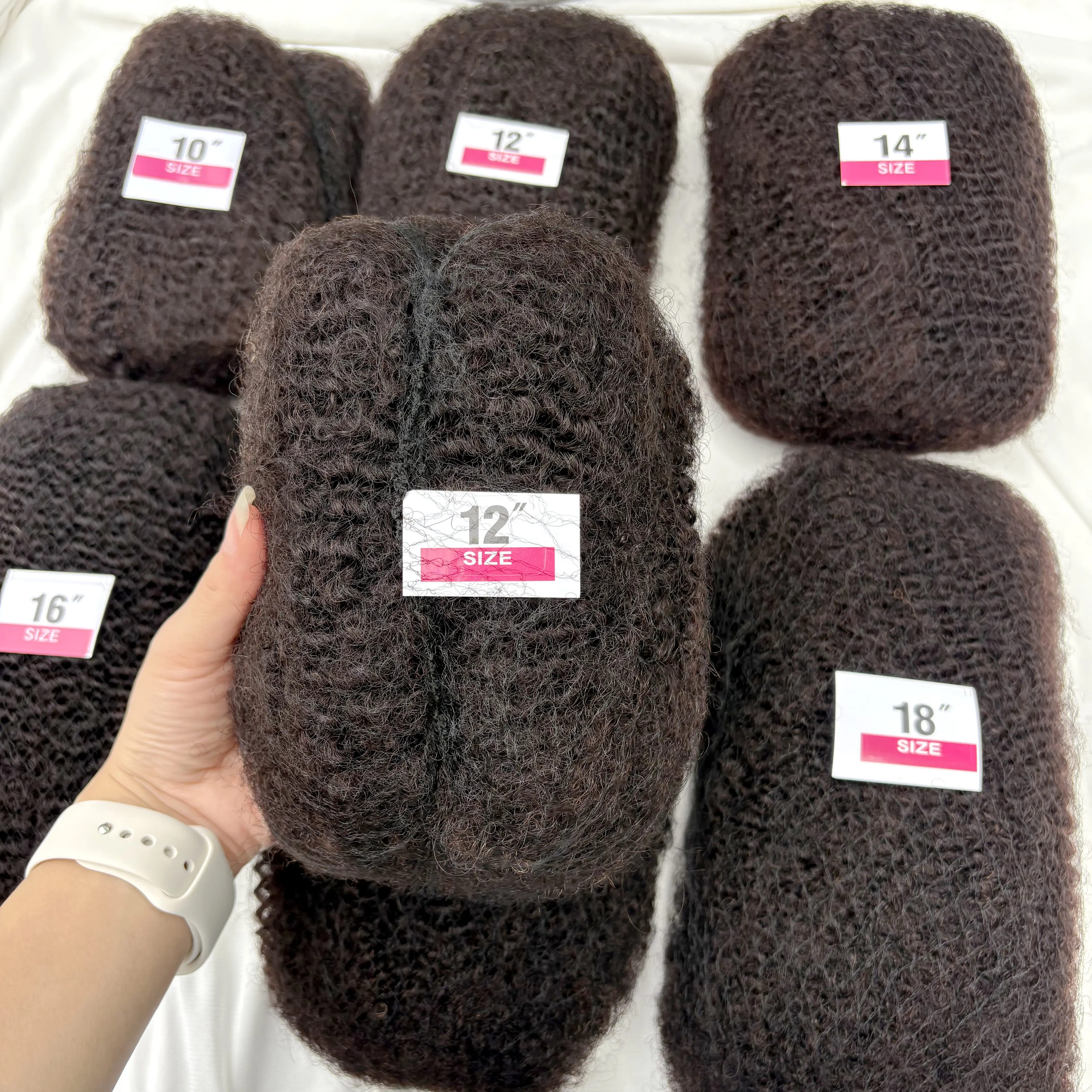 Natural 4C Afro Kinky Bulk Human Hair Extensions No Weft  30/50g Pack 10-18 Inch Brazilian Remy for Locs Micro Twist Braiding