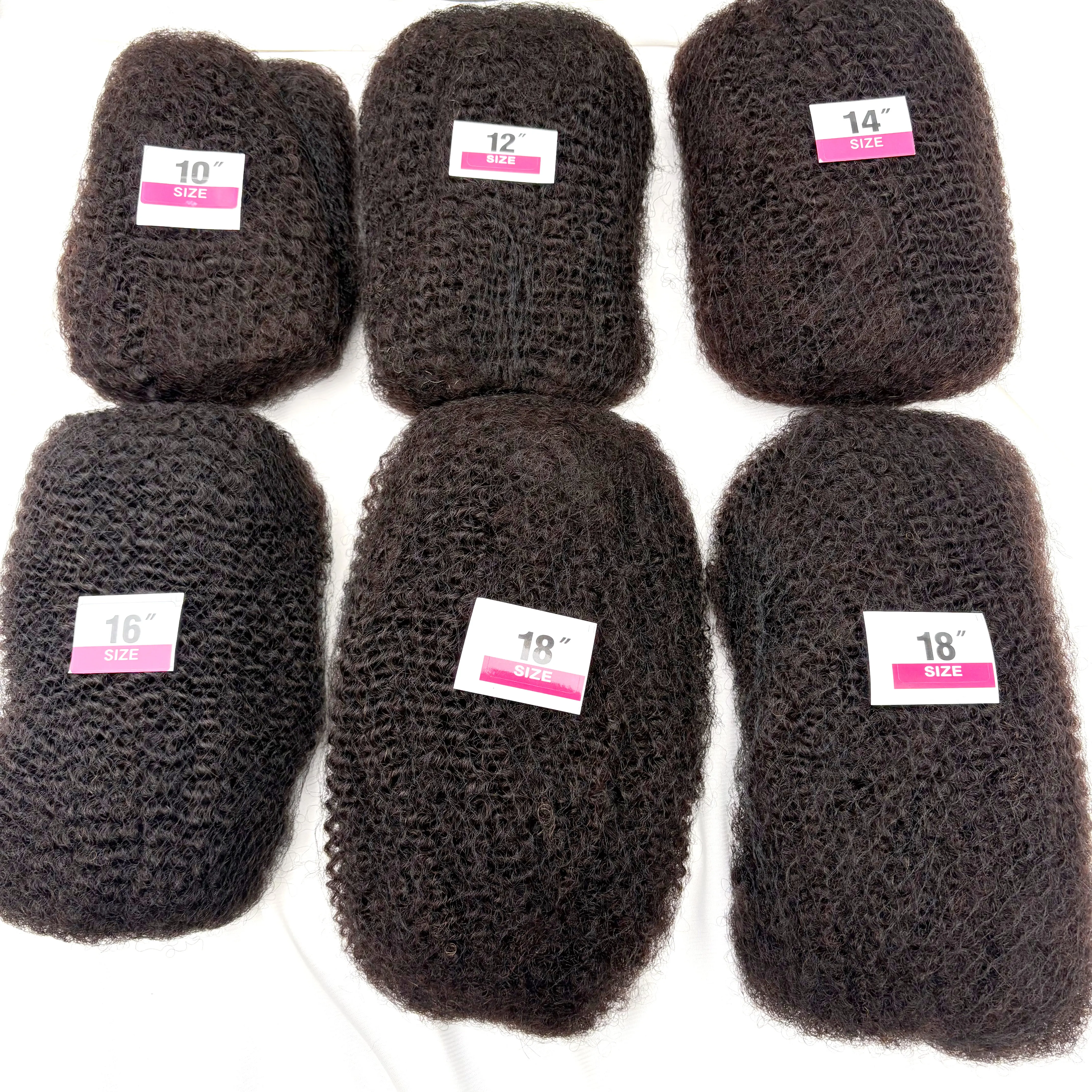 Natural 4C Afro Kinky Bulk Human Hair Extensions No Weft  30/50g Pack 10-18 Inch Brazilian Remy for Locs Micro Twist Braiding