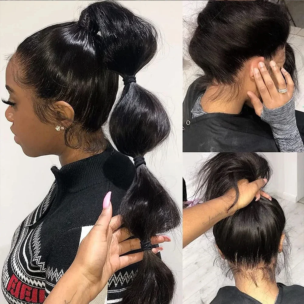 360 Hd Lace Frontal Wigs 13x6 13x4 Lace Wig Straight Human Hair Wigs 5x5 4X4 Glueless Straight Human Hair Wigs For Women 200%