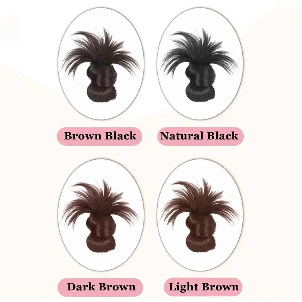 Synthetic Low Bun Claw Clip Natural Fluffy Hairpiece for Women Lazy Updo Styling Tool Easy Fashion Daily Hairstyle