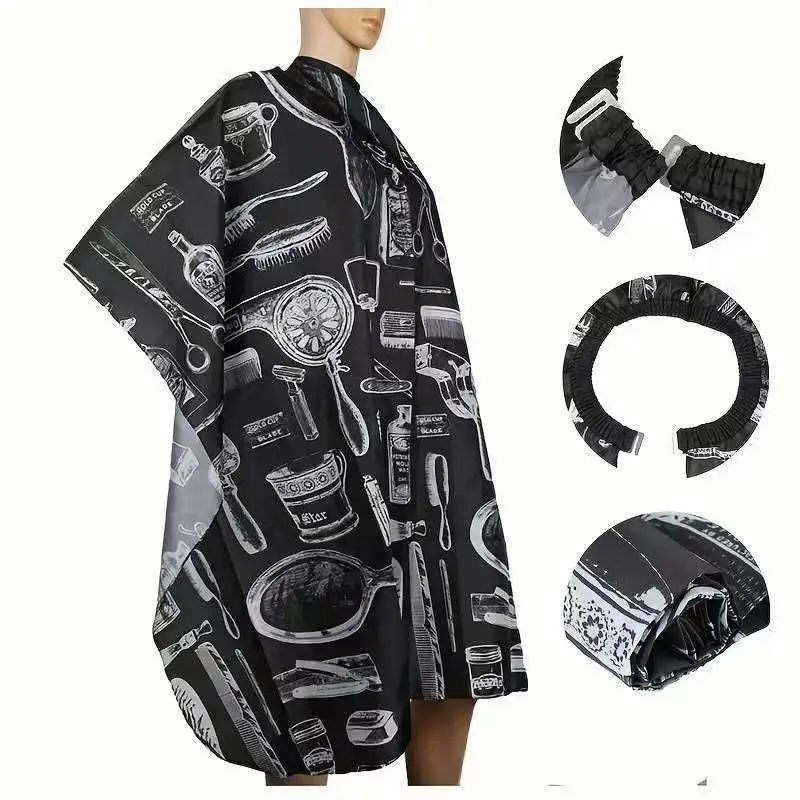 Barber Apron Waterproof Haircut Apron Cape Haircut Cover Salon Hairdresser Haircut Cover Colored Apron Styling Cloth