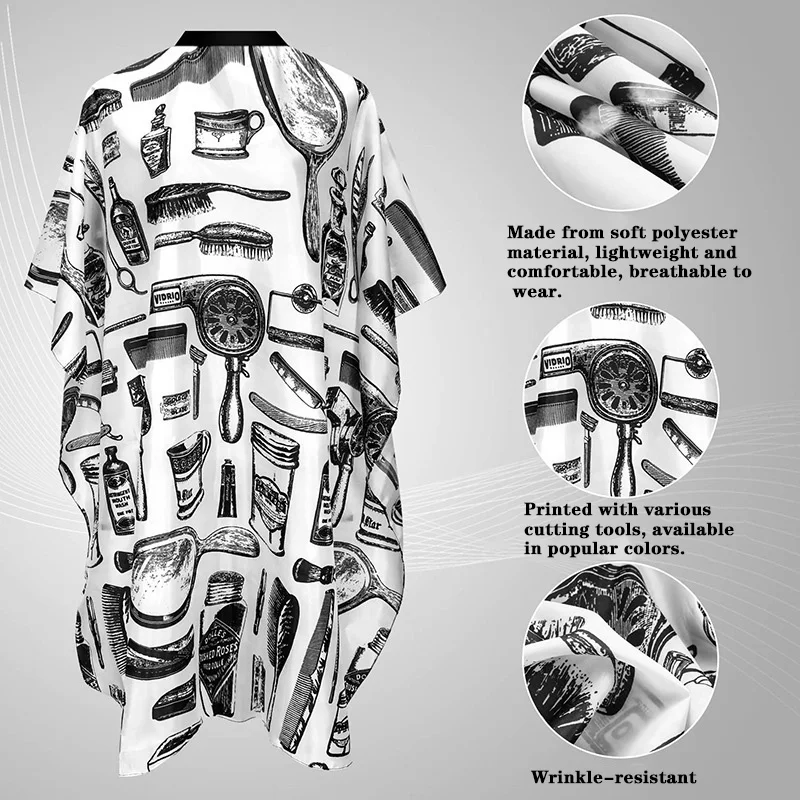 Barber Apron Waterproof Haircut Apron Cape Haircut Cover Salon Hairdresser Haircut Cover Colored Apron Styling Cloth