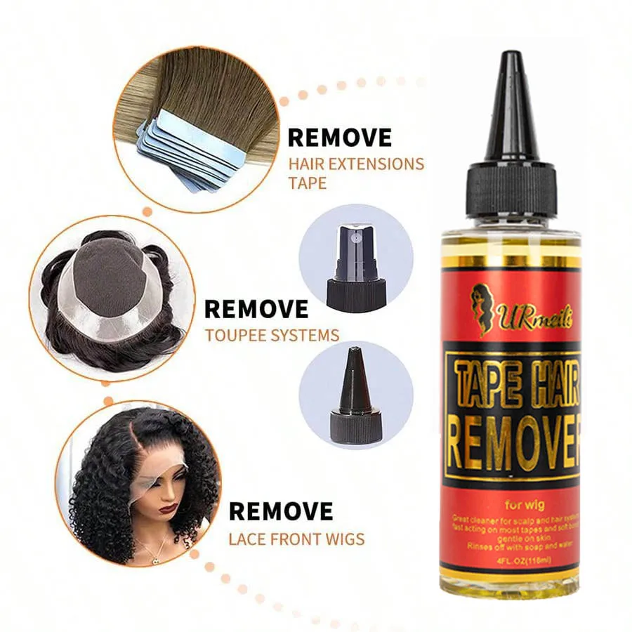 118ML Fast-Acting Tape in Extension Remover Wig Glue Adhesive Double Sided Extension Tape Wig Tape Hair Glue Remover