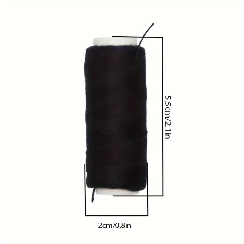 4 Colors Nylon Hair Track Weft Weave Sew Thread + Needle J+I+C For Clip In Extensions Wig Tools for Hair Extension Accessories