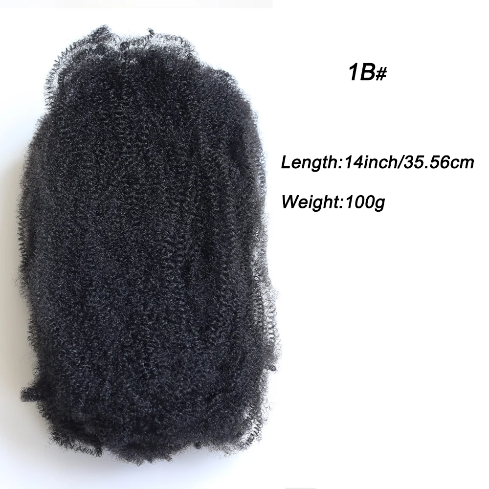 Kinky Marley Synthetic Braiding Hair Springy Afro Twist Crochet Faux Locs Bulk Extensions Marely Braid for Quick Styling