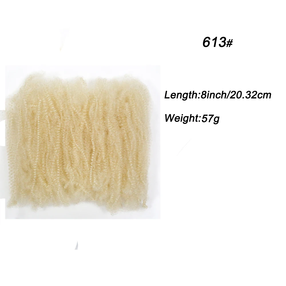 Kinky Marley Synthetic Braiding Hair Springy Afro Twist Crochet Faux Locs Bulk Extensions Marely Braid for Quick Styling