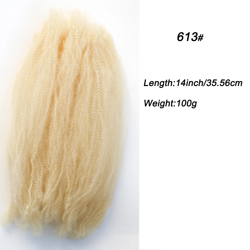 Kinky Marley Synthetic Braiding Hair Springy Afro Twist Crochet Faux Locs Bulk Extensions Marely Braid for Quick Styling