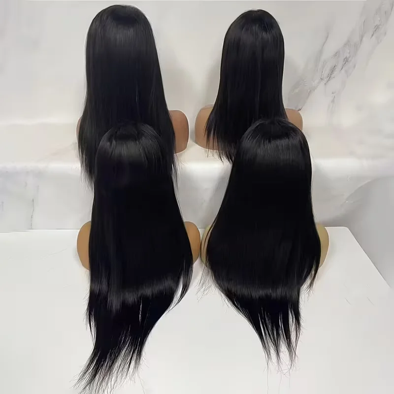 13x4 Straight Human Hair Wigs Burmese Hair High Quality HD Transparent Lace Front Wig for Women 3-Day Delivery in France