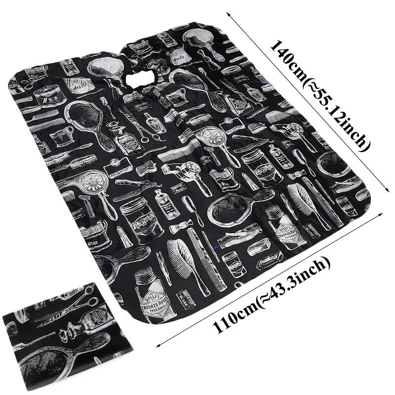Professional Hair Cutting Apron Salon Barber Cape Hair Cutting Waterproof Cloth Hair Cutting Apron Barber Accessories
