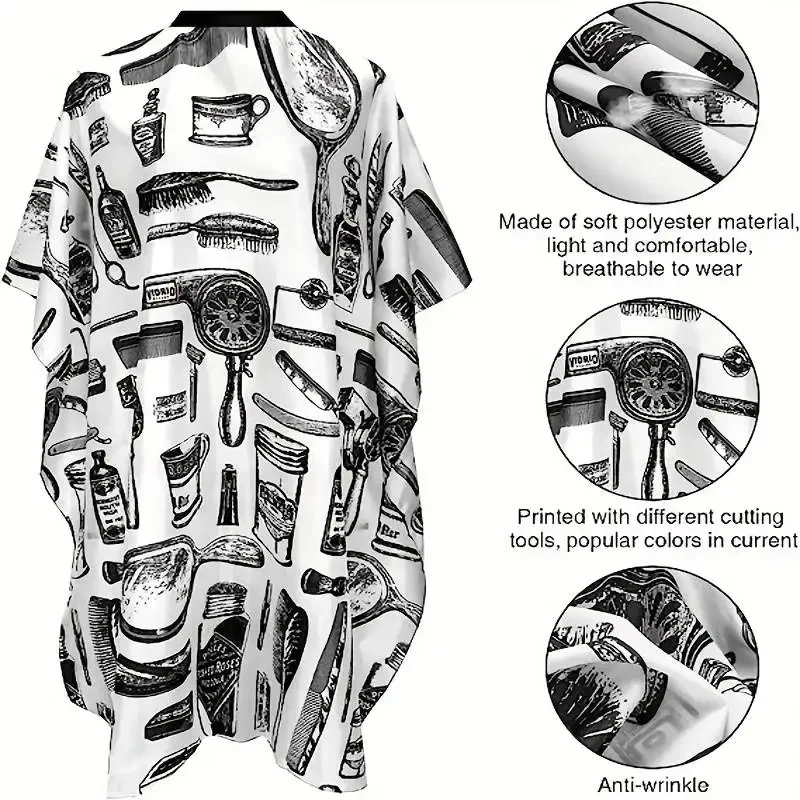 Professional Hair Cutting Apron Salon Barber Cape Hair Cutting Waterproof Cloth Hair Cutting Apron Barber Accessories