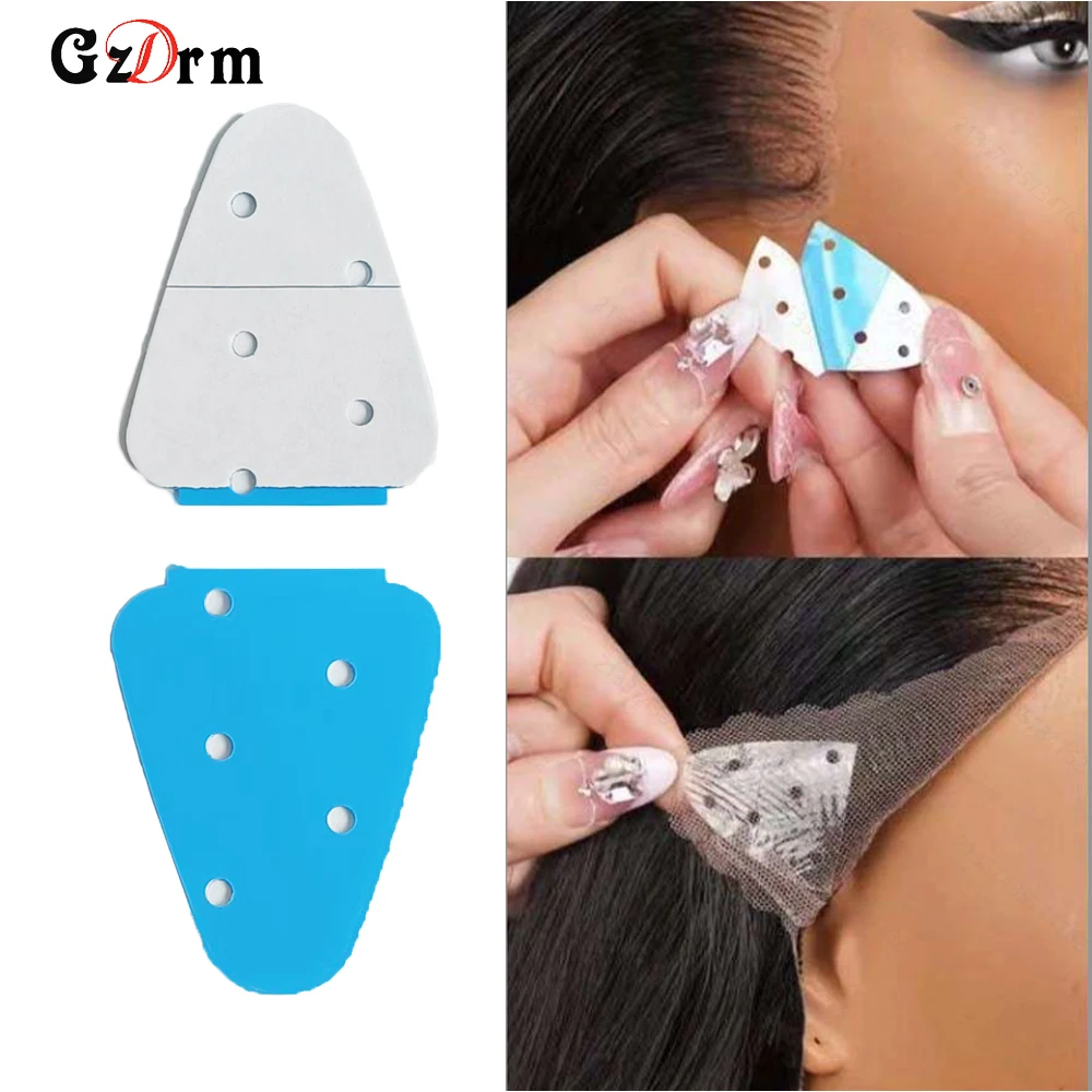 Hair Extension Tape, 20 PCS Double Sided Adhesive Wig Tape Waterproof Human Hair Extension Tape Tabs Clear Strong Hold Lace Tape