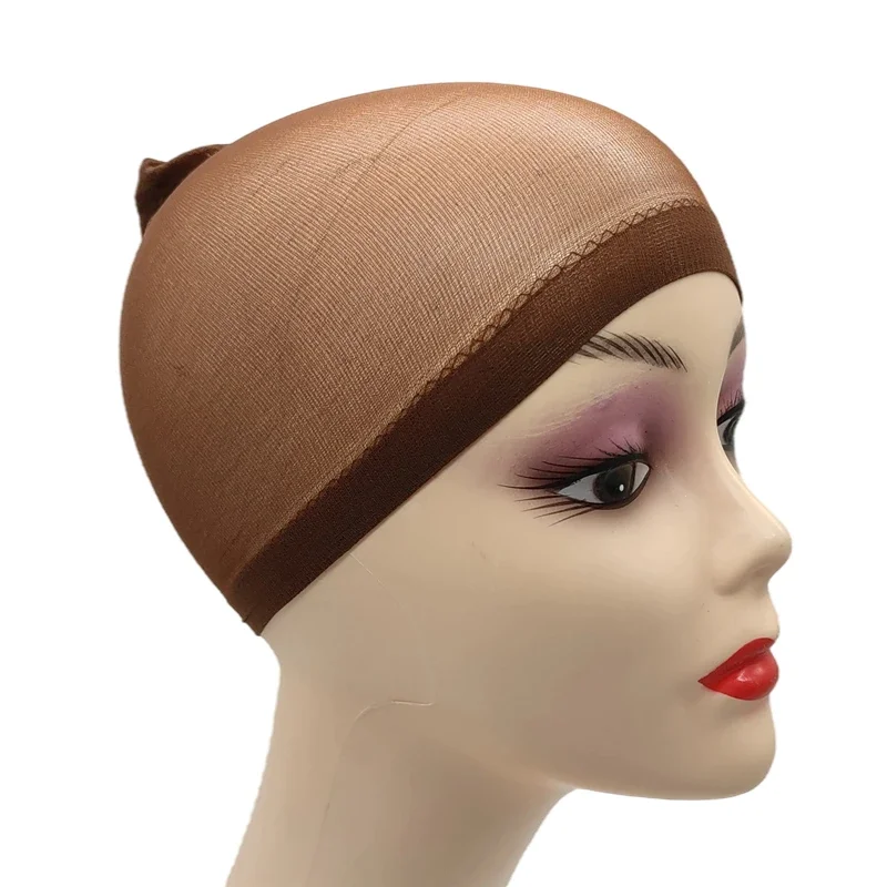 1/6/12bags Ventilated Nylon Mesh Nude Stocking Wig Cap Hairnets Stretchy Close End Super Extra Thin Skin Breathable Wig Cap