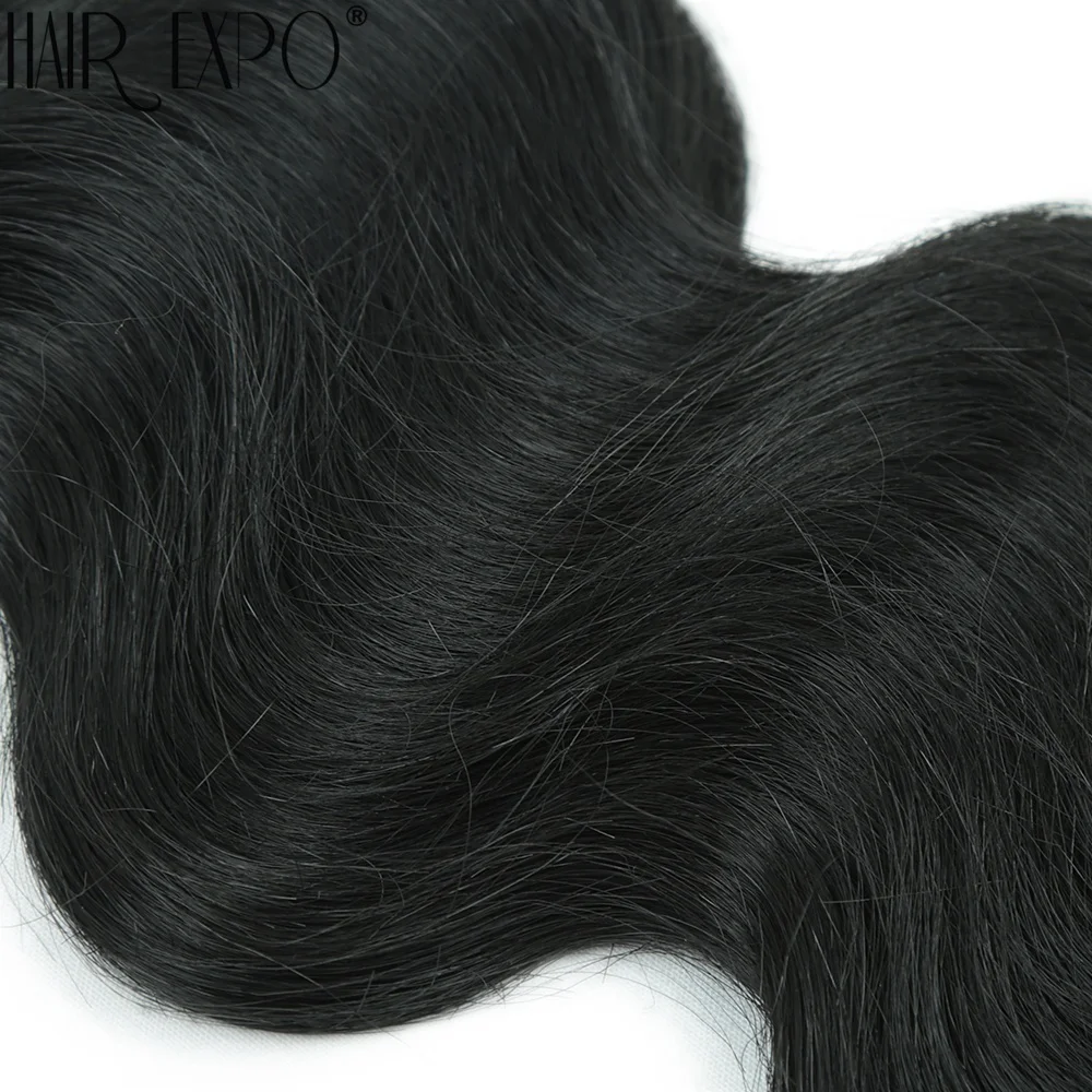 Body Wave Hair Bundles 24" Piano Blonde Natural Synthetic Hair Extensions Ombre Thick Ponytail Loose Deep Hair Weaving For Women