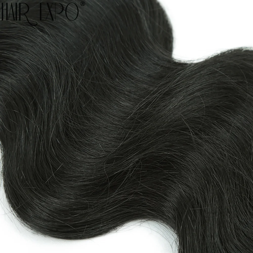 Body Wave Hair Bundles 24" Piano Blonde Natural Synthetic Hair Extensions Ombre Thick Ponytail Loose Deep Hair Weaving For Women