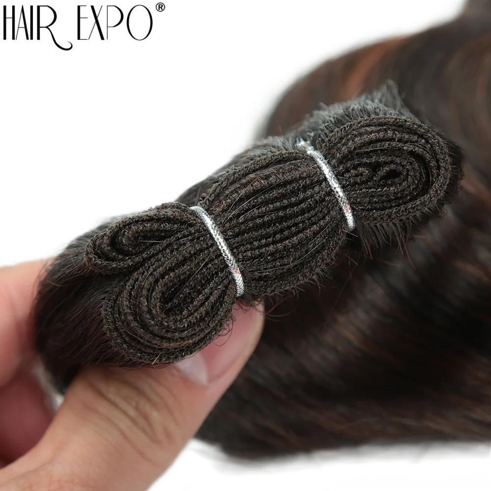 Body Wave Hair Bundles 24" Piano Blonde Natural Synthetic Hair Extensions Ombre Thick Ponytail Loose Deep Hair Weaving For Women