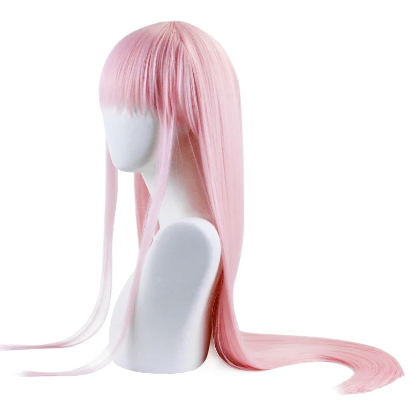 Fun and Beauty Hair Animation Darling in FRANXX 02 Otherwise Two Long Wigs Role Playing Pink Cos Wig