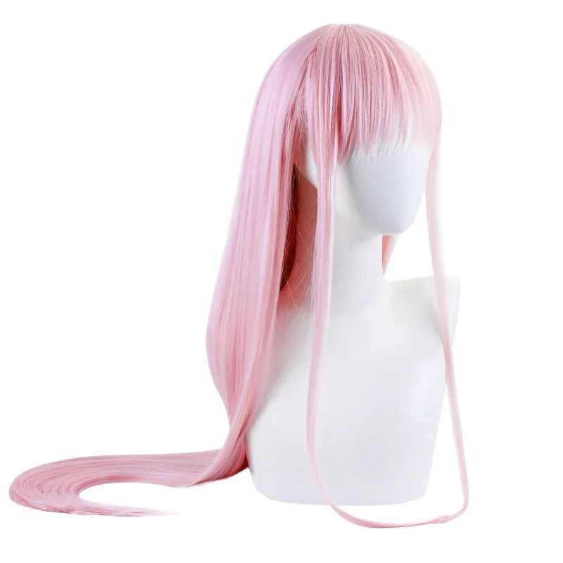 Fun and Beauty Hair Animation Darling in FRANXX 02 Otherwise Two Long Wigs Role Playing Pink Cos Wig