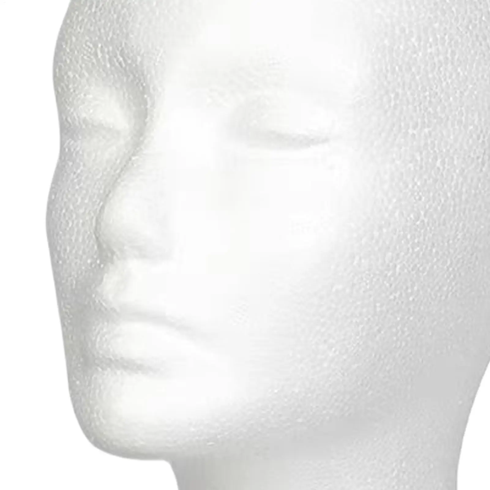 Female Styrofoam Mannequin Manikin Head Model Foam Wig Hair Lightweight Manikin Head Wig Display Stand for Scarves Jewelry Hats