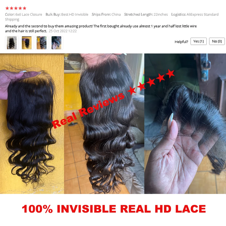 Queen Hair Real HD Invisible 13x6 13x4 7x7 6x6 5x5 4x4 2x6 4x6 9x6 7x5 Pre Plucked HD Lace Closure Frontal Virgin Human Raw Hair