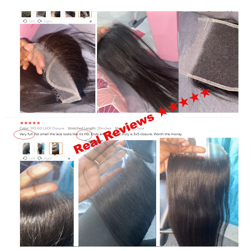Queen Hair Real HD Invisible 13x6 13x4 7x7 6x6 5x5 4x4 2x6 4x6 9x6 7x5 Pre Plucked HD Lace Closure Frontal Virgin Human Raw Hair