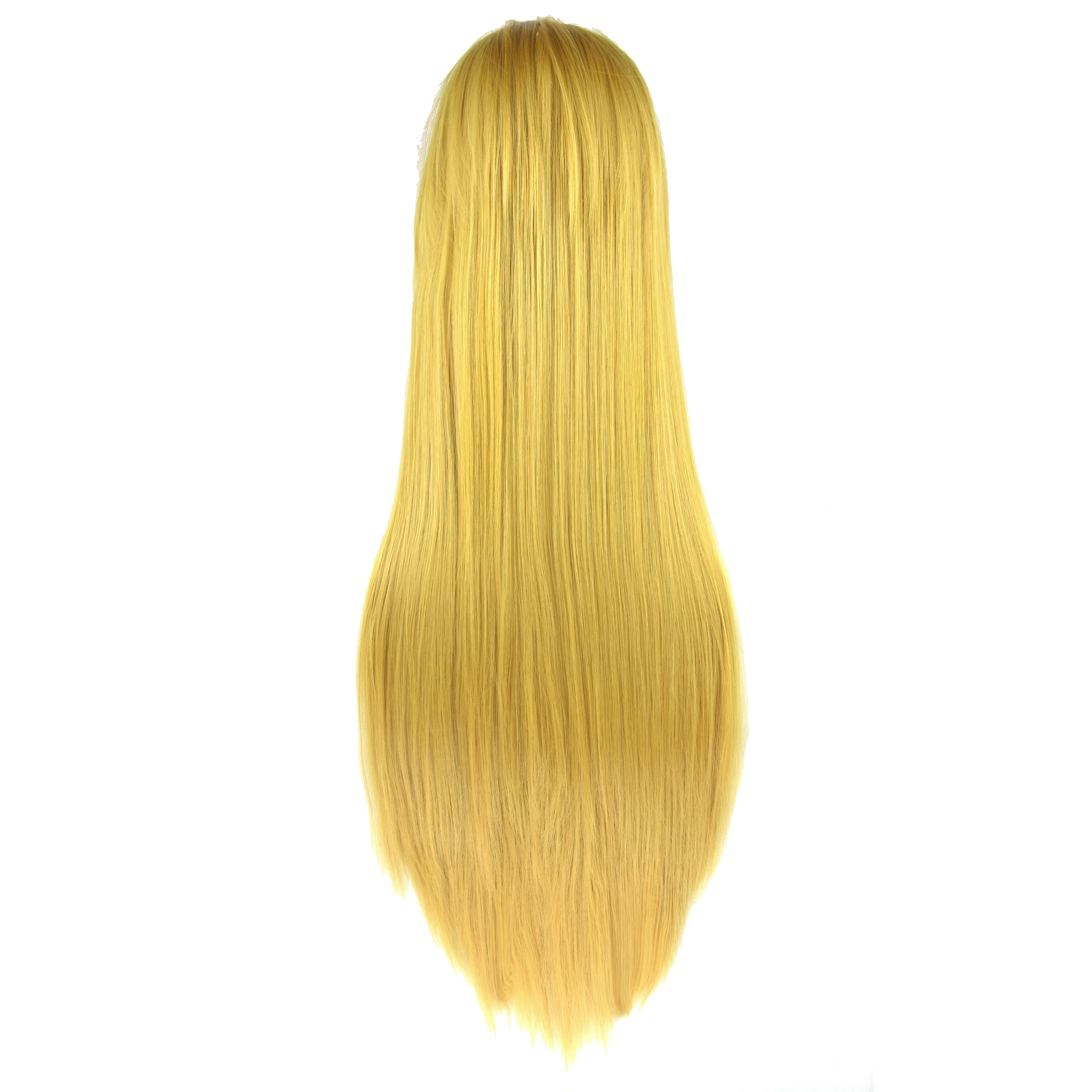 Synthetic Hair Long Cosplay Wig Straight Miki Hoshii Wig Anime Hair Pieces Blonde Costume Wigs