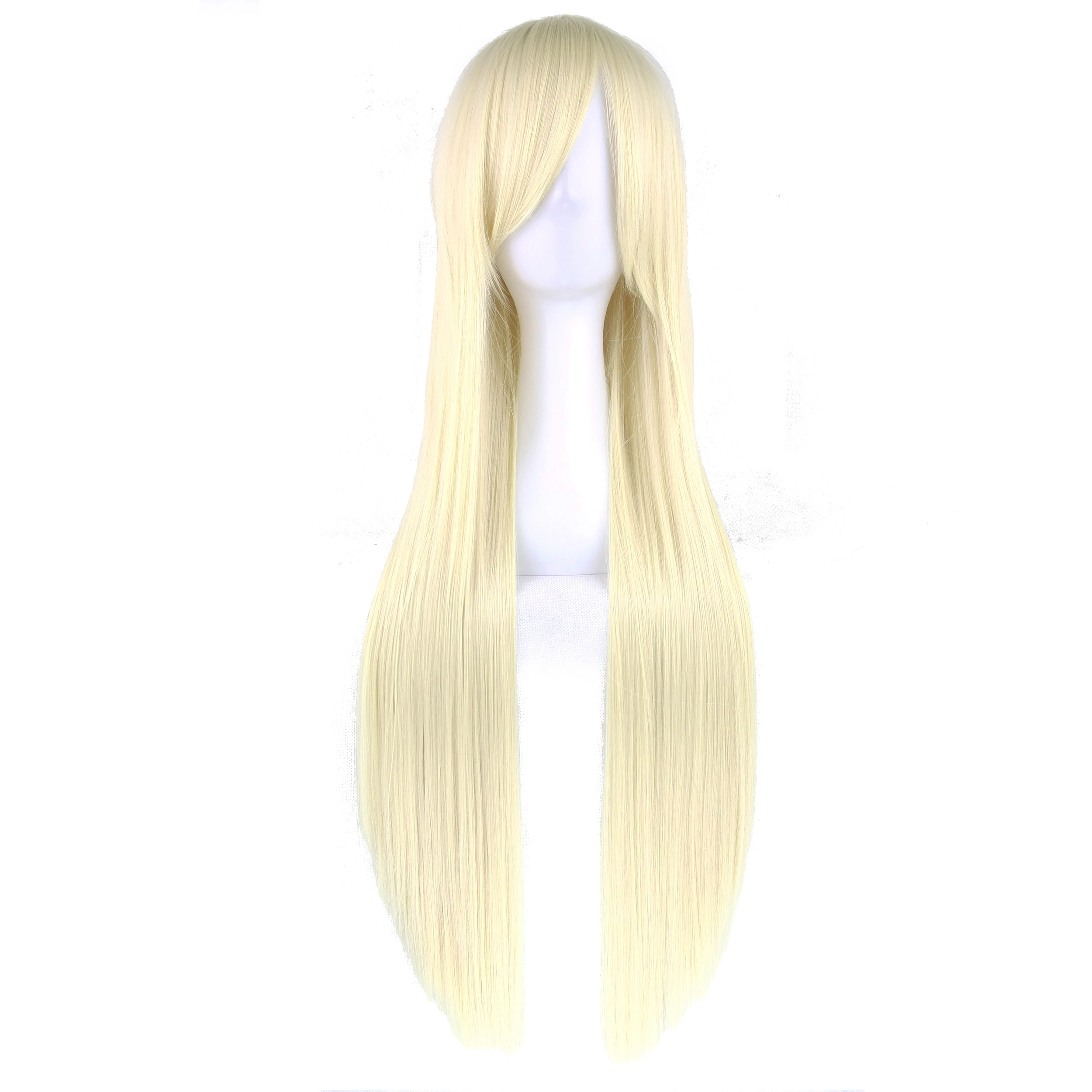 Synthetic Hair Long Cosplay Wig Straight Miki Hoshii Wig Anime Hair Pieces Blonde Costume Wigs