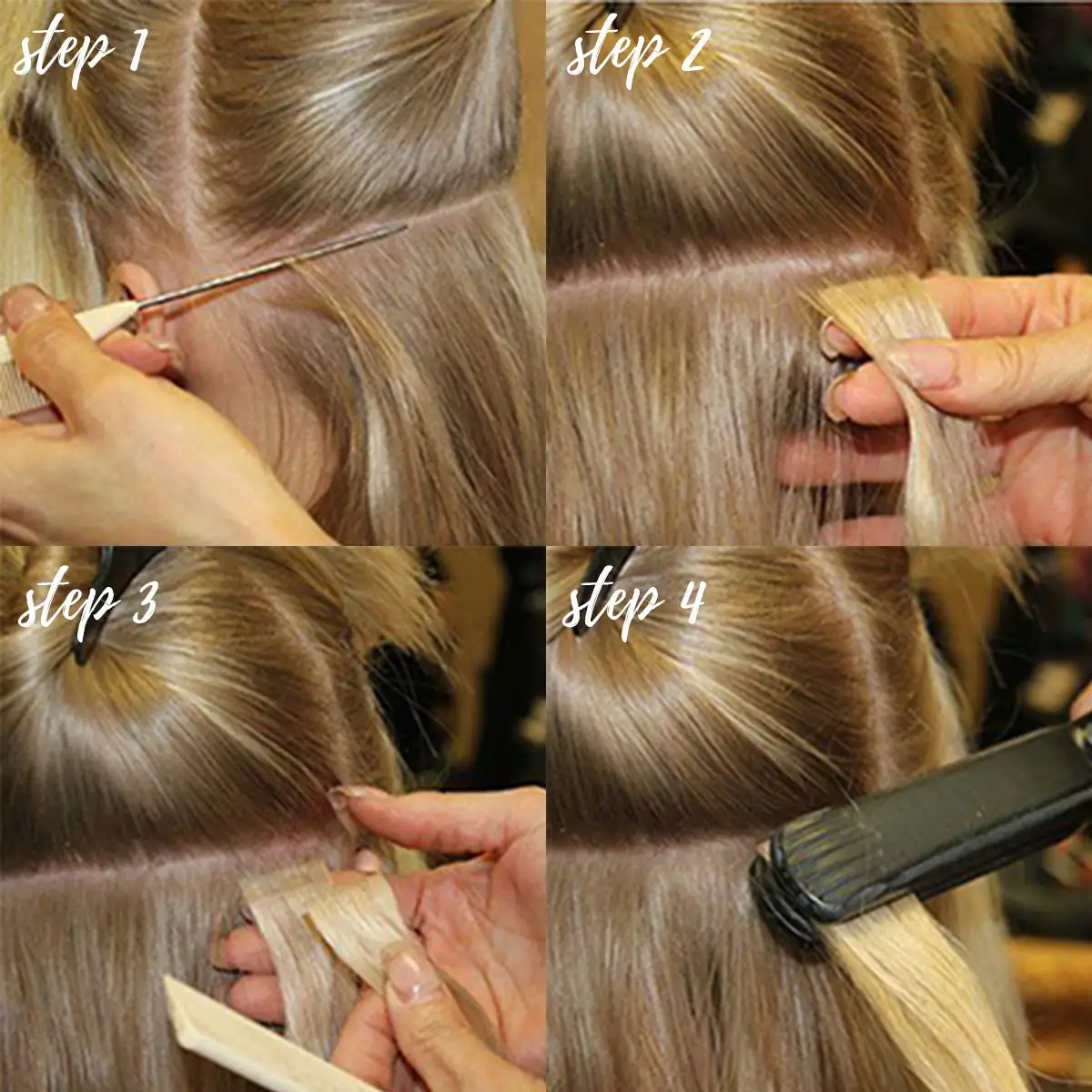 Tape In Hair Extensions Synthetic Hair 10Pcs 20Inch Long Straight Skin Weft Straight Seamless Hair Invisible Tape In Hairpiece