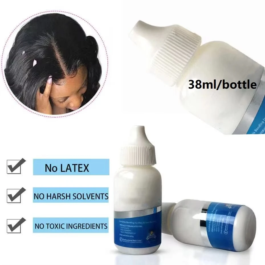 38ml Wholesale Wig Adhesive Waterproof Lace Glue Invisible Hair Toupee Frontal Bonding Remover Ghost+Remover