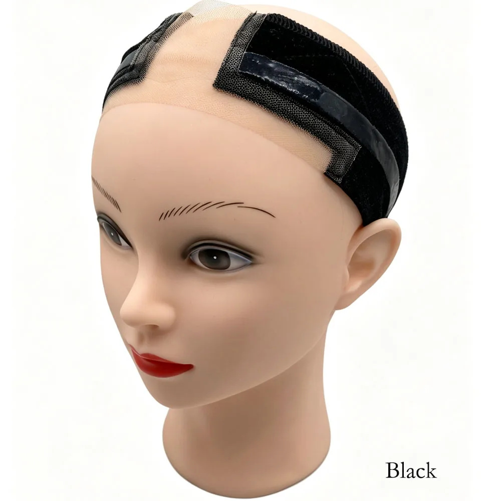 Lace Wig Grip Band with Non-Slip Silicone Strip, Adjustable Velvet Wig Grip Band for Lace Front Wigs,Wig Melting Band for Women